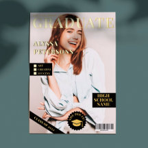 Zeitschrift Titelblatt 2 Fotos Schwarzer Abschluss