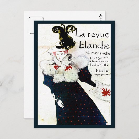 Zeitschrift Toulouse Lautrec Postkarte (Vorne/Hinten)