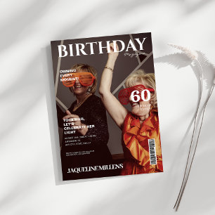 Zeitschrift über 60. Geburtstagsparty Einladung