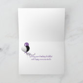 Zeitschrift und Rosen auf Treibholz Karte (Innenseite)