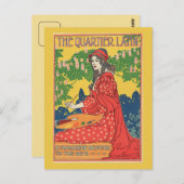Zeitschrift Vintage Jugendstil-Kunst Postkarte (Vorne/Hinten)