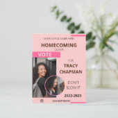 Zeitschrift wählt Homecomoming Queen Flyer Templat Einladung (Stehend Vorderseite)