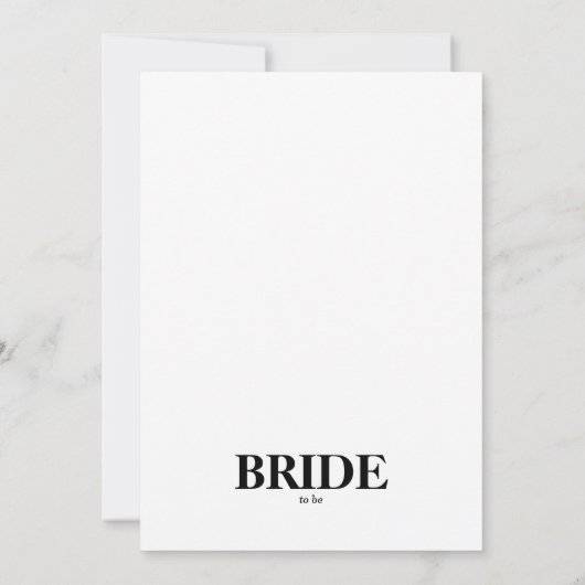 Zeitschrift Zeitung Brautparty Ein Foto Einladung (Rückseite)