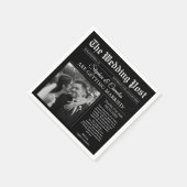 Zeitschrift Zeitung Hochzeitsszenario-Foto Serviette (Ecke)