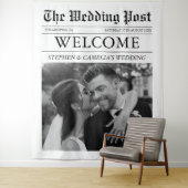 Zeitschrift Zeitung Hochzeitsszenario-Foto Wandteppich (Beispiel)