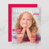 Zeitschriften-Umarbeitung verwöhnen Einladung (Vorne/Hinten)