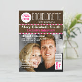 Zeitschriftenabdeckung Foto Rubriken rosa braune M Einladung (Stehend Vorderseite)