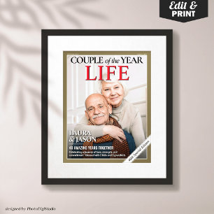 Zeitschriftenabdeckung für benutzerdefinierte Zeit Poster