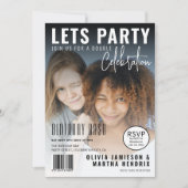 Zeitschriftenabdeckung | Gemeinsame Geburtstagspar Einladung (Vorderseite)