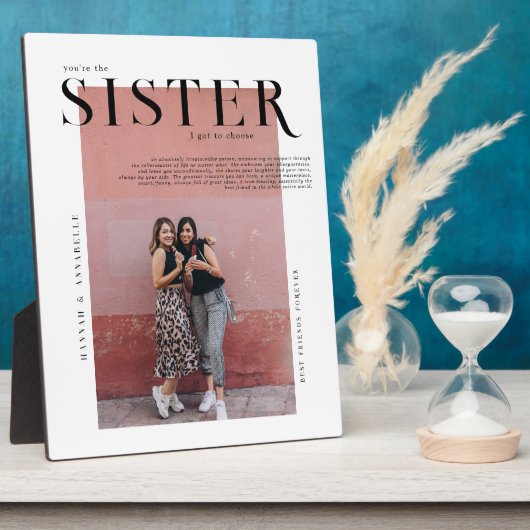 Zeitschriftenabdeckung | Geschenk für Schwestern F Fotoplatte (Seite)