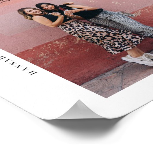 Zeitschriftenabdeckung | Geschenk für Schwestern F Poster (Ecke)