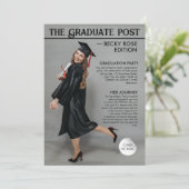 Zeitschriftenabschlusseinladungen Einladung (Stehend Vorderseite)