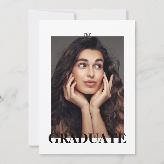 Zeitschriftenabschlussfeier Foto Einladung (Rückseite)