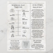 Zeitschriftenhochzeitprogramm Flyer (Hinten)