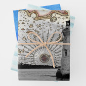 Zeitschriftenpapier für Nautic Junk Geschenkpapier Set (Beispiel)