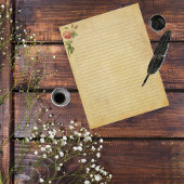 Zeitschriftenpapier für Vintage Rose