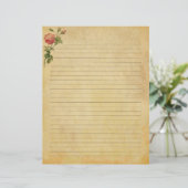 Zeitschriftenpapier für Vintage Rose (Stehend Vorderseite)