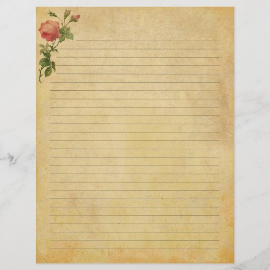 Zeitschriftenpapier für Vintage Rose (Vorderseite)