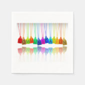 Zeitschriftenpapier Napkins Serviette (Vorderseite)