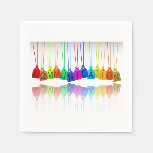 Zeitschriftenpapier Napkins Serviette (Vorderseite)