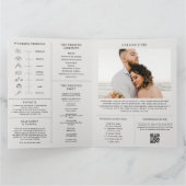 Zeitschriftenprogramm für Hochzeitssendungen Karte (Innenseite)