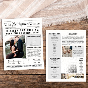 Zeitschriftensammlung zum Hochzeitsprogramm