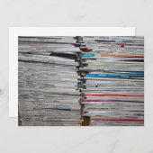 Zeitschriftenstapel - Einladung (Vorne/Hinten)