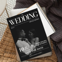 Zeitschriftenzeitschrift Hochzeit retten Datum