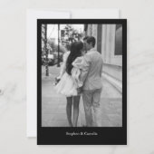 Zeitschriftenzeitschrift Hochzeit retten Datum Einladung (Rückseite)