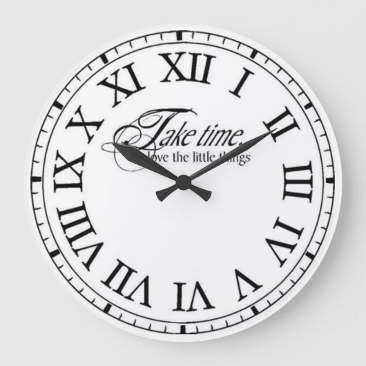 Zeitsparte Retro Große Wanduhr (Vorderseite)