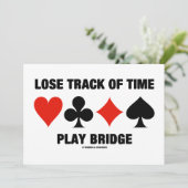 Zeitspielbrücke (Anzug) Einladung (Stehend Vorderseite)