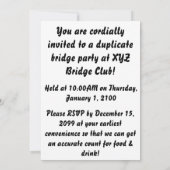 Zeitspielbrücke (Anzug) Einladung (Rückseite)