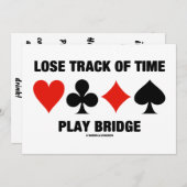 Zeitspielbrücke (Anzug) Einladung (Vorne/Hinten)