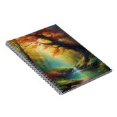 Zeitspuren, alte Bäume im lebendigen Wald Notizblock (Rechte Seite)