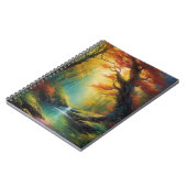 Zeitspuren, alte Bäume im lebendigen Wald Notizblock (Linke Seite)