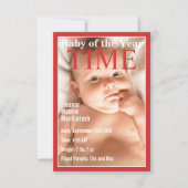 ZEITSTILLDECKUNG | BABY ANNOCEMENT EINLADUNG (Vorderseite)