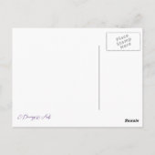 Zeitstundenfenster Stift zeichnend surreale Kunst Postkarte (Rückseite)