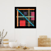 Zeittabelle (Multiplikation) Poster (Küche)