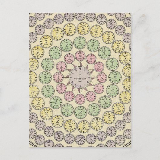 Zeittabelle Postkarte (Vorderseite)