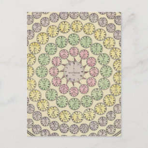 Zeittabelle Postkarte