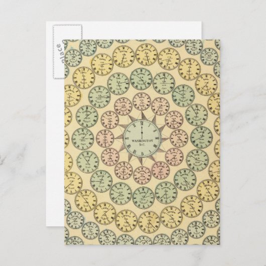 Zeittabelle Postkarte (Vorne/Hinten)