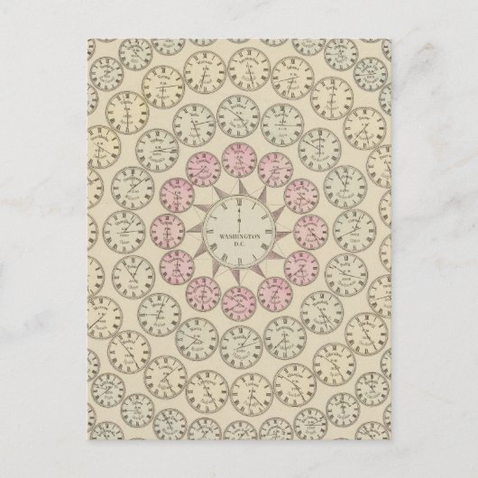 Zeittabelle Postkarte (Vorderseite)