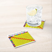 Zeittabelle Rechteckiger Pappuntersetzer (Vor Ort)