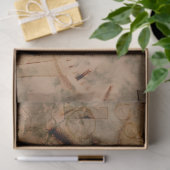 Zeituhren Collagen City Decoupage Tissue Paper Seidenpapier (Geschenk)