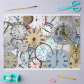 Zeituhren und Uhren entfallen Seidenpapier (Basteln)