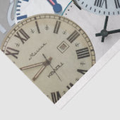 Zeituhren und Uhren entfallen Seidenpapier (Ausschnitt)