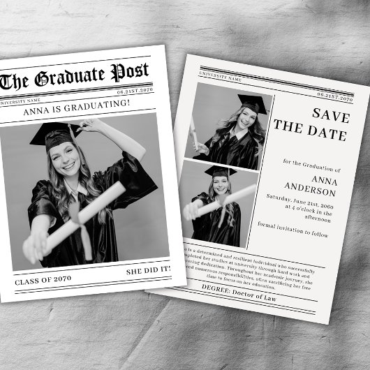 Zeitung 2026 Abitur Fotos Save The Date