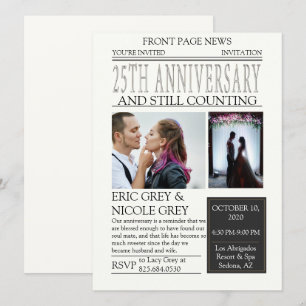 Zeitung 25. Jubiläumsfeier Einladung