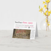 Zeitung Ägyptische Höhle Humour Funny Geburtstag Karte (Gelbe Blume)