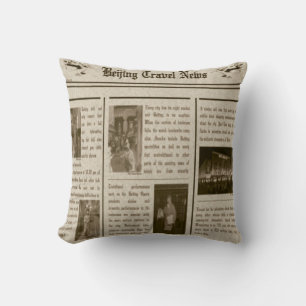 Zeitung American MoJo Kissen